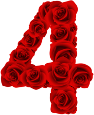 Red Roses Four Number