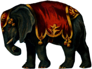 Victorian Vintage Circus Elephant