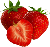 Three Strawberries