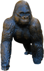 Gorilla Bronze Statue