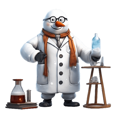 Scientist Snowman