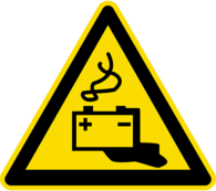 Alkaline Liquid Hazard Warning Sign