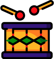 Colorful Drums Icon