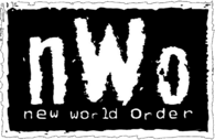 nWo logo banner black