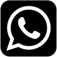 WhatsApp logo black square