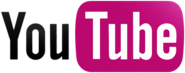 YouTube pink logo banner