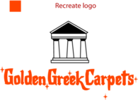 Golden greek carpets