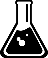 Erlenmeyer Flask in Black and White