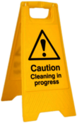 Caution Cleaning In Progress Board
