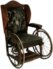 Vintage Padded Wheelchair
