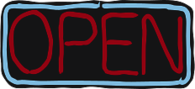 Neon Open Sign Clipart