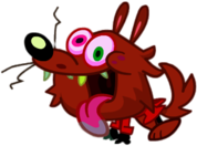 Randall the Little Red Riding Wolf Running Left