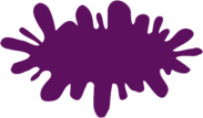 Long Purple Paint Splatter