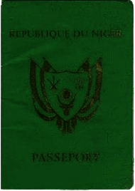 Passport of the Republic of Niger