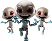 Group Of Cute Aliens Dancing