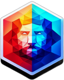 Sleep & Relaxation, Minimalist App Icon - Circle Icon Bevel Border