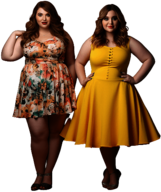 couple of female friends - full body image