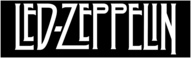 Led Zeppelin Logo Black Rectangle