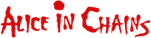 Alice in Chains Logo Red