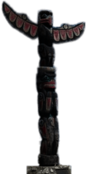 Totem Pole on Nanaimo Island