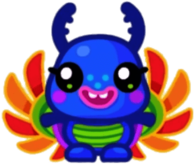 Kazzi the Kooky Kaleidobug Open Wings