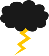 Lightning Bolt From Grey Cloud