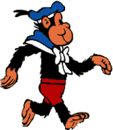 Choco the Chimpanzee Walking