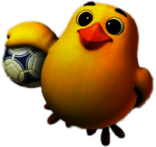 Pet Pals Chick Playing Football