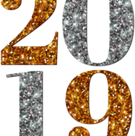 Silver and Gold 2019 Happy New Year