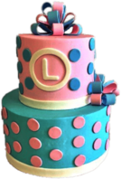 Gender Reveal Cake L