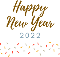 Happy New Year 2022 Celebration Garland Greetings