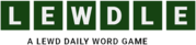 Lewdle logo and slogan