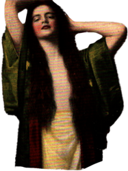 Beautiful Relaxed Victorian Woman