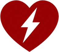 AED Red Heart Sign