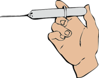 Hand with Syringe