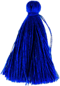 Blue Cotton Tassel