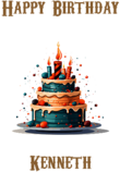 Happy Birthday Kenneth, Personal Custom Message