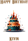 Happy Birthday Kevin, Personal Custom Message