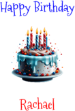 Happy Birthday Rachael Custom Message