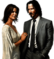 Keanu Reeves and Sandra Bullock in The Lake House