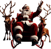 Santa Claus and his Reindeer