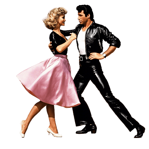 Olivia Newton-John and John Travolta in Grease
