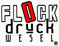 Flockdruck-Wesel