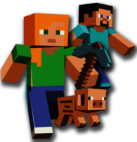 Three Characters Minecraft