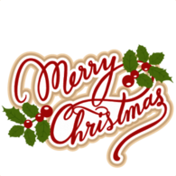 Merry Christmas Playful Text