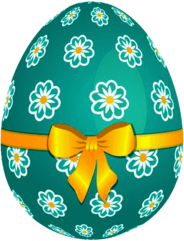 Easter Egg Green Flowers