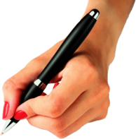 Hand Holding Pen Woman