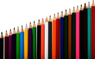 Row Of Colour Pencils