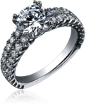 Silver Ring With Diamond Jewelry