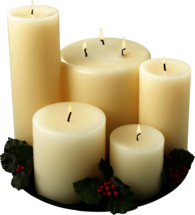 Group Of White Candles